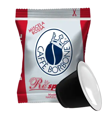 100 Capsule BORBONE Respresso Miscela RED Compatibili Nespresso