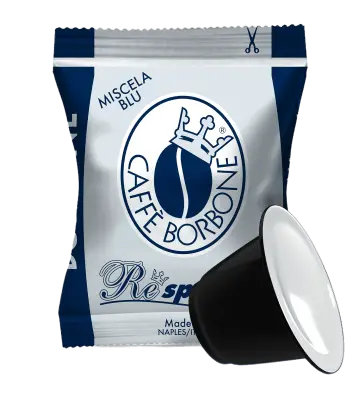 100 Capsule BORBONE Respresso Miscela BLU Compatibili Nespresso