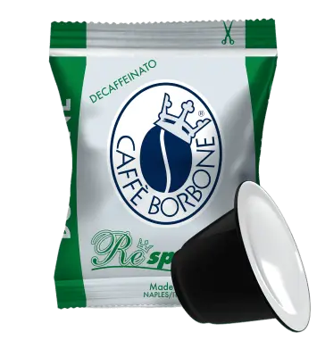 100 Capsules BORBONE Respresso DEK Blend Nespresso Compatible