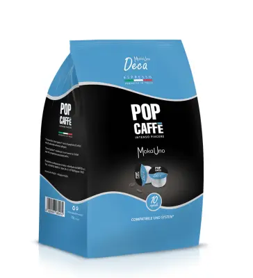 100 Moka Capsule Uno Pop Caffè UNO System DECAFFEINATO