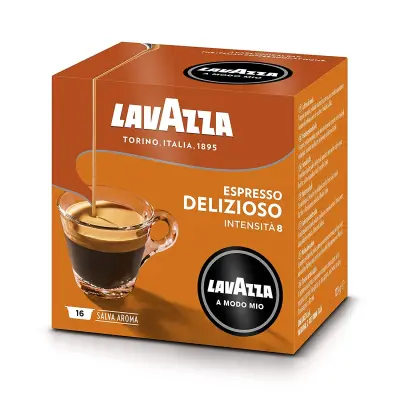 36 Lavazza A Modo Mio DELIZIOSO Kaffee Kapseln - Intensität 8, Brasilianische & Indische Arabica