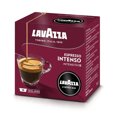 36 Lavazza A Modo Mio INTENSO Kaffee Kapseln - Intensität 13, Überzeugende Intensität