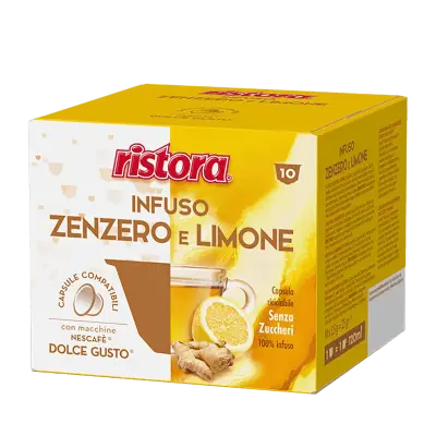 10 GINGER AND LEMON INFUSION Capsules Ristora - Nescafé Dolce Gusto compatible