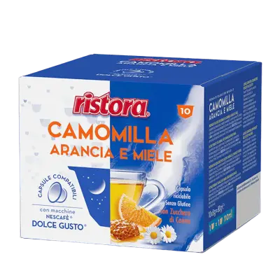 10 CAMOMILE ORANGE AND HONEY Capsules Ristora - kompatybilne Nescafé Dolce Gusto