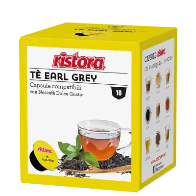10 EARL GRAY Ristora Tea Capsules - Nescafé Dolce Gusto kompatibel