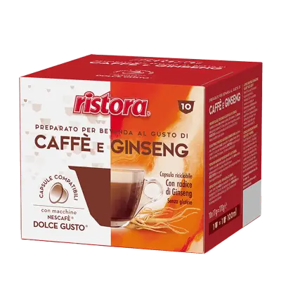 10 Ristora COFFEE AND GINSENG - kapsułki kompatybilne Nescafé Dolce Gusto