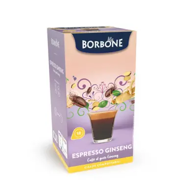 18 Borbone GINSENG Coffee ESE Pods 44 Filter Paper - Energy Boost