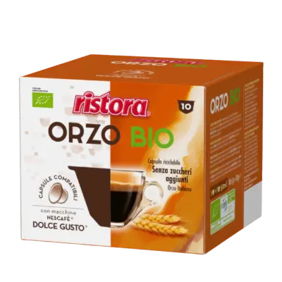 10 Organic Barley Ristora Capsules Compatible Nescafé Dolce Gusto