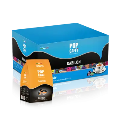 96 Pop Caffe Babilon INTENSE Kapsułki Bialetti Kompatybilne - Mocne