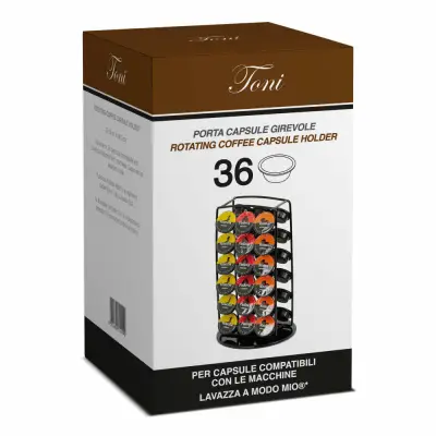 36 Capsule TONI Girevole Lavazza A Modo Mio Portacapsule - Verticale