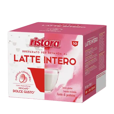 10 Capsules Ristora Whole Milk - Dolce Gusto Compatible