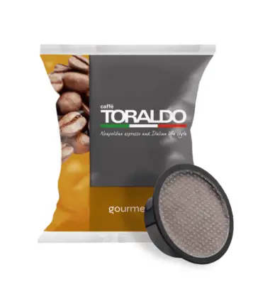 100 Capsule Caffè Toraldo Miscela Gourmet 100% Arabica A Modo Mio - Intensità 5/5