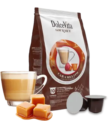 10pz Caramelito Dolce Vita Capsule Nespresso - Caffè Latte Caramello