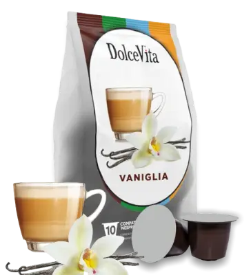 10pz Vanillietta Dolce Vita Capsule Nespresso - Caffè Gusto Vaniglia
