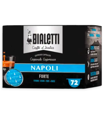 72 Kapsułki Bialetti Napoli Blend Oryginalne Pudełko - Intensywność 10