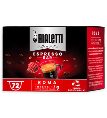 72 Kapsułki Bialetti Roma Blend Oryginalne Pudełko - Intensywność 9