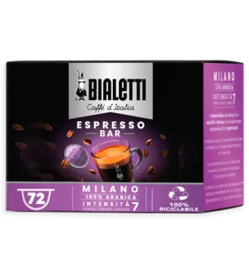 72 Kapsułki Bialetti Milano Blend Oryginalne Pudełko - 100% Arabica