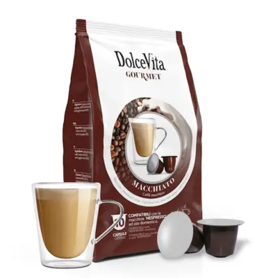 10pz Macchiato Dolce Vita Capsule Nespresso - Caffè Latte Colazione