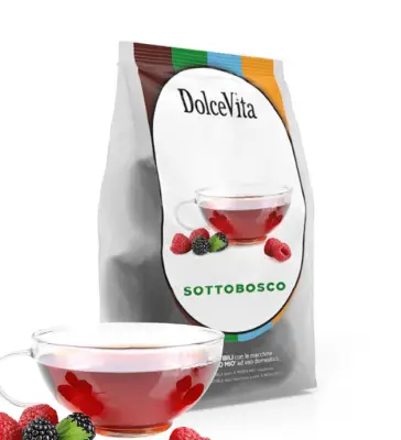 Sottobosco Dolce Vita 16 capsule - Lavazza A Modo Mio - Tisana ai Frutti di Bosco