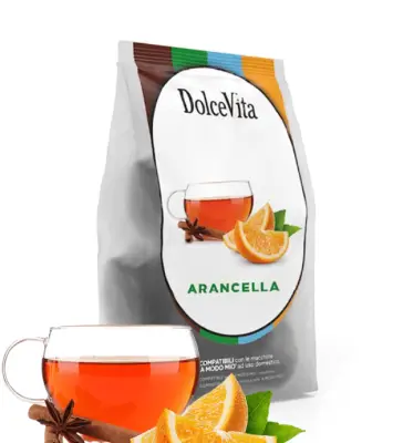 Arancella Dolce Vita 16 capsule  - Lavazza A Modo Mio -Tisana  Arancia e Cannella