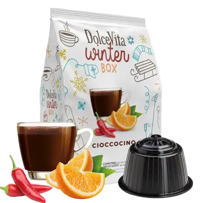 16 capsule Cioccolato Arancia Peperoncino Dolce Vita Nescafé Dolce Gusto compatibili