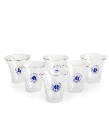 Set 6 Bicchieri Caffè Borbone Doppio Vetro - Trasparenti