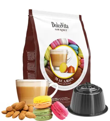 16 capsule Almond Macaron Dolce Vita - compatibili Dolce Gusto