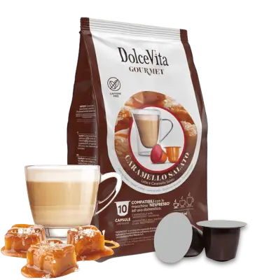 10 Capsule CARAMELLO SALATO Dolce Vita Nespresso