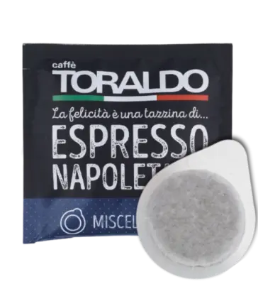 150 Compostable Coffee Pods TORALDO Arabica Blend ESE 44mm