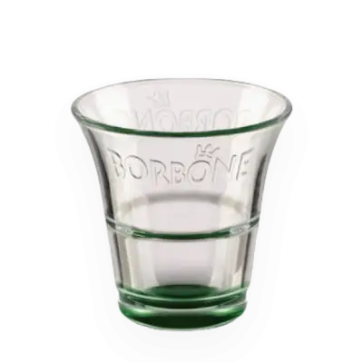 Borbone Grüne Borosilikatglas Kaffeetasse - Elegantes Espresso Glas