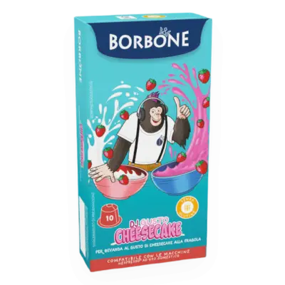 10 Borbone Erdbeere Weiße Schokolade NESPRESSO Kapseln