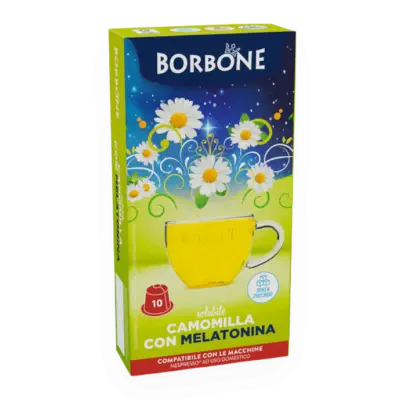 10 Capsules Borbone Chamomile with Melatonin NESPRESSO Compatible