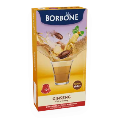 10 Ginseng Borbone Capsules Compatible NESPRESSO - Gluten Free