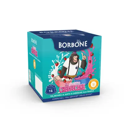 Cheesecake alla Fragola Borbone Capsule compatibili NESCAFE DOLCE GUSTO