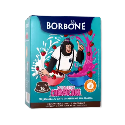 Cheesecake alla Fragola Borbone Capsule compatibili LAVAZZA A MODO MIO