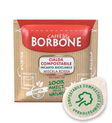 50 Compostable Pods BORBONE Red Blend