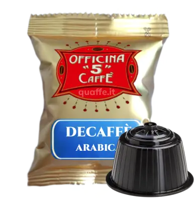 Officina 5 Caffè Miscela DECAFFEINATO ARABICA 100% capsule compatibili Nescafè Dolce Gusto
