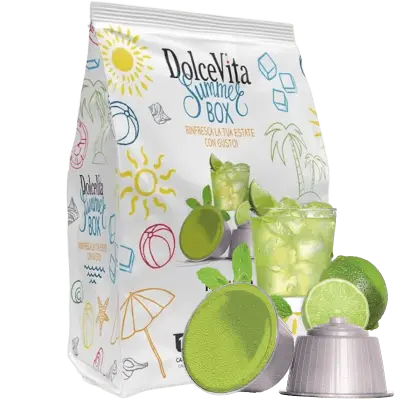 16 Capsule Dolce Vita MOJITO ICE compatibili NESCAFE DOLCE GUSTO Summer box