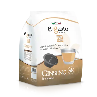 16 Capsule Pop Caffè GINSENG e-Gusto compatibili Dolce Gusto