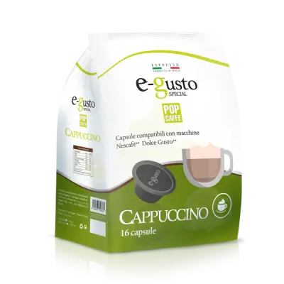 16 Capsule Pop Caffè CAPPUCCINO e-Gusto compatibili Dolce Gusto