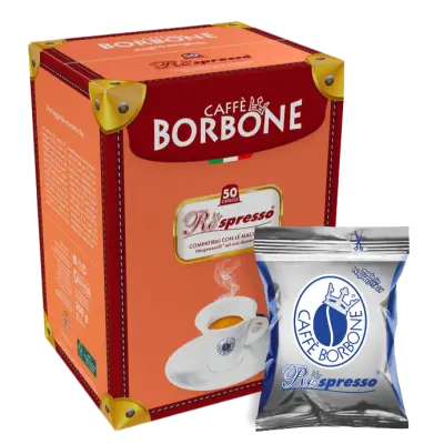 50 Nespresso compatible Borbone Respresso BLUE Blend capsules