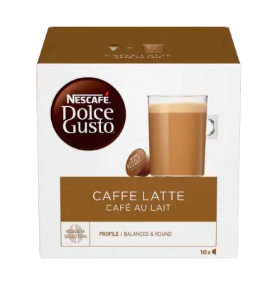 16 oryginalnych kapsułek Nescafè Dolce Gusto COFFEE LATTE