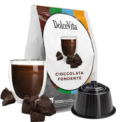 CIOCCOLATO FONDENTE compatibili NESCAFE DOLCE GUSTO capsule Dolce Vita