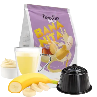 BANANITA Kids compatibili NESCAFE DOLCE GUSTO capsule Dolce Vita