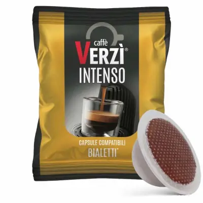 100 kapsułek Caffè Verzì INTENSO Mieszanka kompatybilna z BIALETTI
