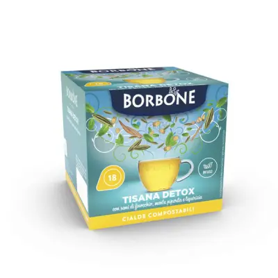Borbone Detox Herbal Tea 18 Ese Pods 44 Filter Paper