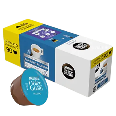 90 Capsule Caffè Nescafè Dolce Gusto PALERMO Formato Convenienza