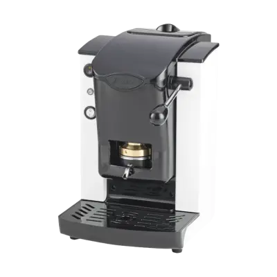 Faber Slot Plast WHITE Frame BLACK Plast Coffee Pod Machine Brass Frame