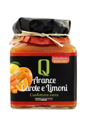 Marmellata di Arance, Carote e Limoni Quattrociocchi 350g