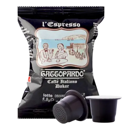 Toda Caffè Gattopardo Miscela Dakar capsule compatibili Nespresso 100